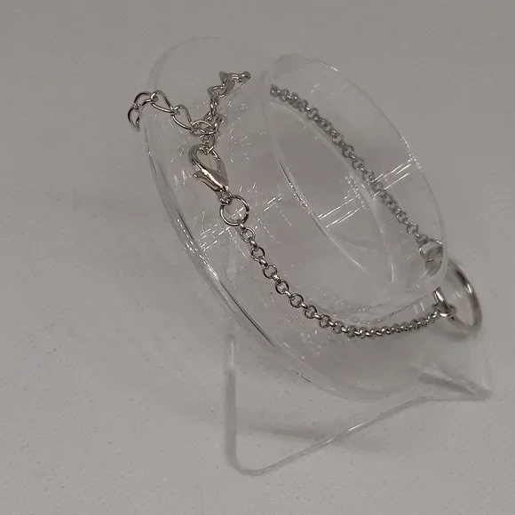 Stainless Steel Bracelet with Open Ring Pendant Jewelry #5 - Picture 6 of 8